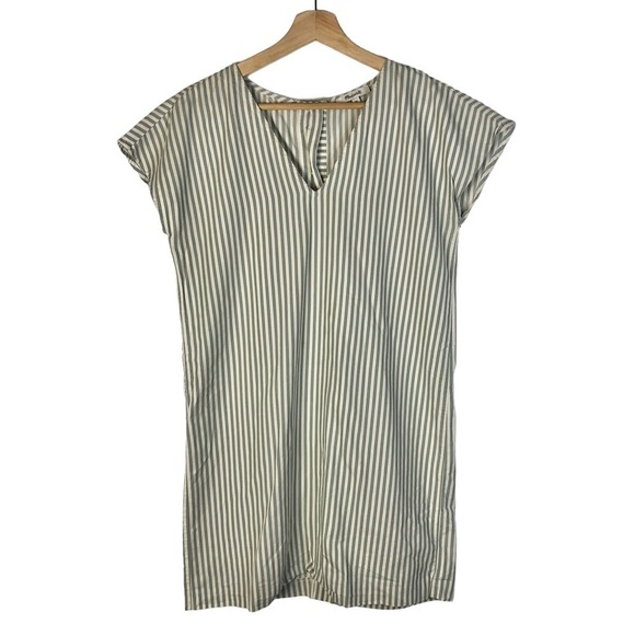 Madewell Button Back Easy Sage Mist Mini Dress XS - Picture 2 of 5